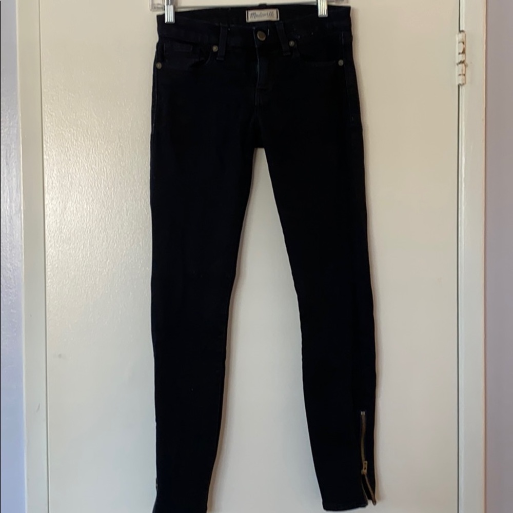 Madewell skinny skinny w/ zipper detail
